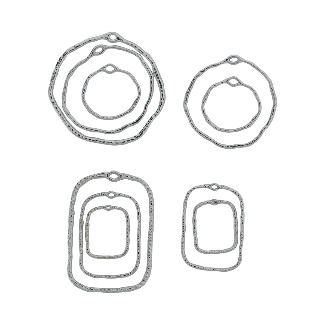 Bezel Set (10 in 1) - Irregular/Agate