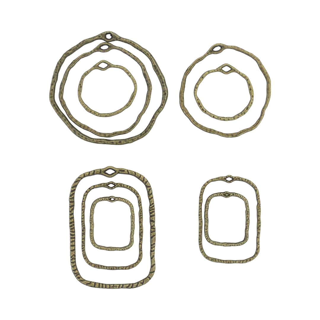 Bezel Set (10 in 1) - Irregular/Agate