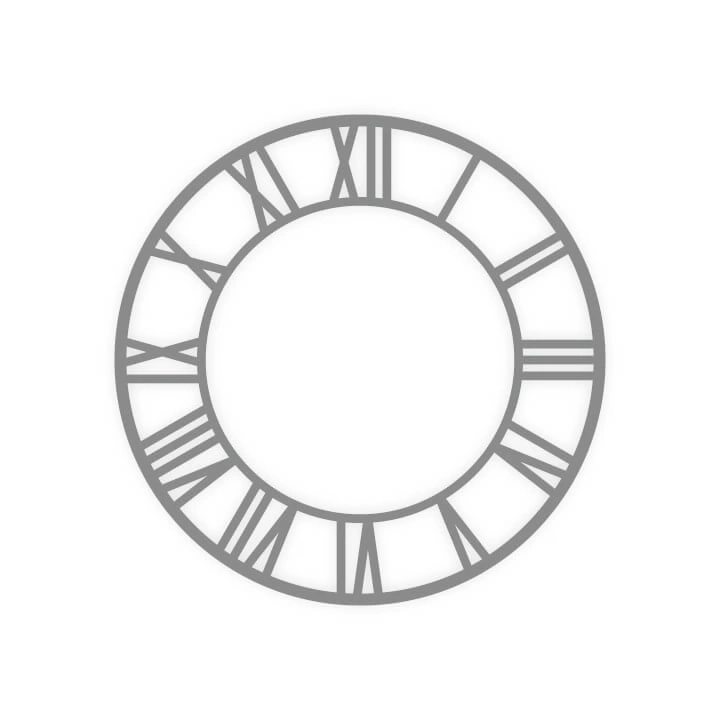 Acrylic Clock Ring - Roman